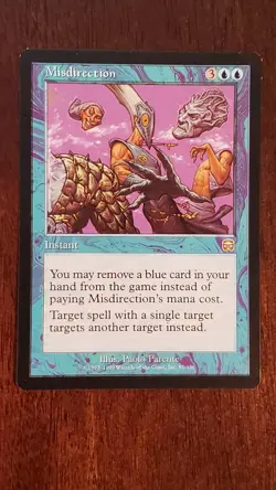 Misdirection Mercadian Masques MM EX/LP #87 MTG Magic the Gathering Instant Rare - Image 1
