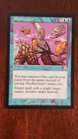 Misdirection Mercadian Masques MM EX/LP #87 MTG Magic the Gathering Instant Rare - Image 3