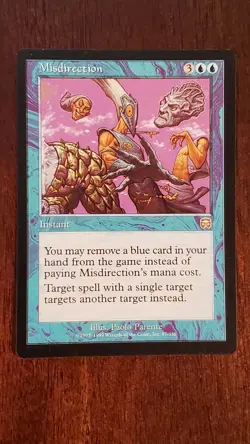 Misdirection Mercadian Masques MM EX/LP #87 MTG Magic the Gathering Instant Rare - Image 5