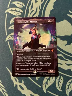 Splinter, The Mentor Borderless NON Foil Teenage Mutant Ninja Turtles TMC MTG M - Image 1