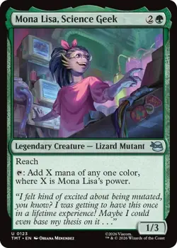 Mona Lisa, Science Geek - 0123 - MTG: TMNT - U - Reg - NM/M - Image 1
