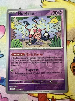 🔥Pokemon - Mr. Mime - Reverse Holo - Rare - 122/165 - S & V: 151 - (NM)🔥 - Image 1