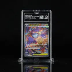 2025 POKEMON MEGA EVOLUTION SPECIAL ILLUSTRATION RARE #181 MEGA LATIAS EX TAG 10 - Image 1