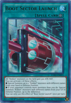 YUGIOH BOOT SECTOR LAUNCH ULTRA RARE 1ST EDITION NEAR MINYT EXFO-EN053 - Image 1