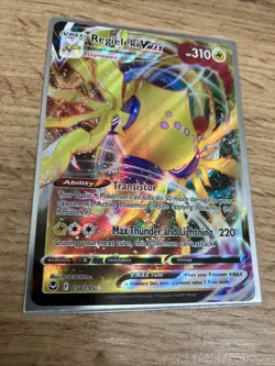 Pokemon Card Regieleki VMAX 058/195 SWSH 2022 Silver Tempest Near Mint - Image 2