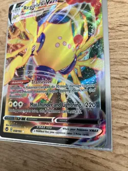 Pokemon Card Regieleki VMAX 058/195 SWSH 2022 Silver Tempest Near Mint - Image 3