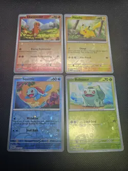 Costco 151 Mini Tin Promo Cards - 4× Cosmo Reverse Holo Card Set - Pokemon TCG! - Image 1