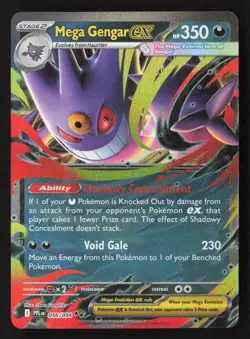 Mega Gengar ex Double Rare Holofoil PFL 056/094 NM Pokemon TCG - Image 1