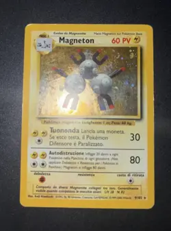 9/102 Pokemon Magneton Holo Set Base No Shining Charizard No Prima Edizione - Image 3