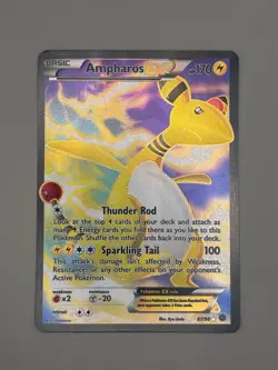 2015 Pokemon XY Ancient Origins #87/108 AMPHAROS - LP - Image 1