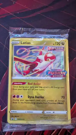 Pokemon Fusion Strike Latias Pre-Release Pack Sealed - Image 1
