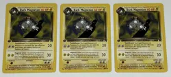 2000 POKEMON Team Rocket *1st Edition* DARK MAGNETON x3 *NM/M *cheap - Image 1