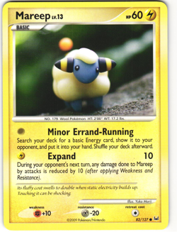 Mareep Common Pokemon TCG Platinum 82/127 MP - Image 1