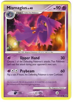 POKEMON • Mismagius Lv.40 • PLATINUM 55/127 NM - Image 1