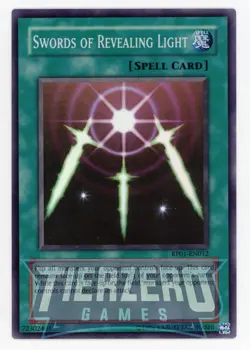 Yugioh RP01-EN012 Swords of Revealing Light Super Rare NM/LP - Image 1