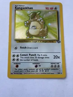 Pokemon TCG Kangaskhan Jungle 5/64 Holo Unlimited Holo Rare - Image 3
