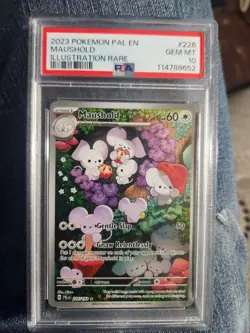 Pokemon TCG Maushold 226/193 Paldea Evolved Illustration PSA 10 - Image 2