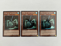 3x King of the Swamp (Playset) Prismatic Secret Rare SBC2-ENI23 NM 1st Ed Yugioh - Image 1