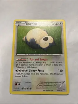 2016 Pokemon Snorlax 58/83 Generations Regular LP - Image 1
