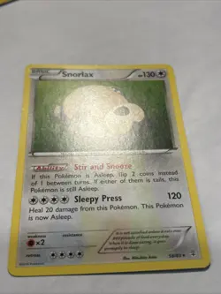 2016 Pokemon Snorlax 58/83 Generations Regular LP - Image 3