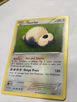2016 Pokemon Snorlax 58/83 Generations Regular LP - Image 4