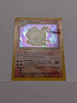 Ninetales 2/102 WOTC Holo Rare Base Set 1999 Pokemon HP/DMG - Image 2