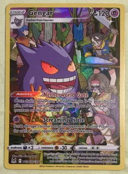 Pokemon Gengar Ultra Rare Full Art Holo Swsh11 Lost Origin TG06/TG30 2022 - Image 1