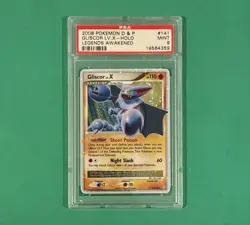 2008 Pokemon Gliscor LV.X Holo 141/146 Legends Awakened PSA 9 With Swirl - Image 1