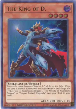 Yu-Gi-Oh Card - LC06-EN002 - THE KING OF D. (ultra rare holo) - NM - Image 1