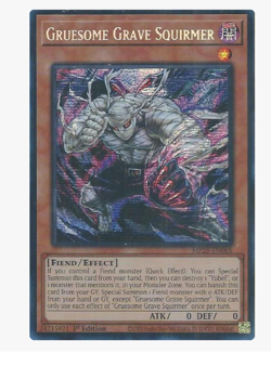 Gruesome Grave Squirmer - MP25-EN065 - Prismatic Secret Rare YuGiOh - Image 1