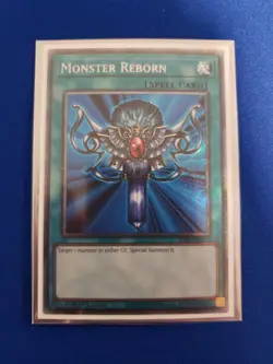 Yugioh Monster Reborn Platinum Secret Rare RA03-EN052 1st Edition NM Euro - Image 1