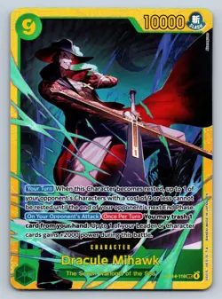 Dracule Mihawk SEC OP14-119 The Azure Sea's Seven NM - One Piece - Image 1