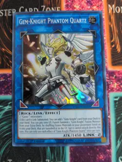 Yu-Gi-Oh! Gem-Knight Phantom Quartz EXFO-EN092 1st Edition Super Rare NM - Image 1