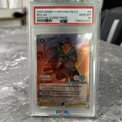 2025 DISNEY LORCANA EN C2-LORCANA CHALLENGE PROMO MULAN - CHARGING AHEAD PSA 10 - Image 1