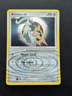 M/NM Pokemon Arceus Holo Card AR5 2009 (Normal Form) - Image 1