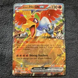 Ethan's Ho-Oh EX 026/217 ASC CN Full Art Holo Pokemon Card TCG - Image 1