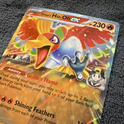 Ethan's Ho-Oh EX 026/217 ASC CN Full Art Holo Pokemon Card TCG - Image 2