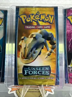 Pokemon EX Unseen Forces Art Set Booster Packs OPENED – NO CARDS - Image 3