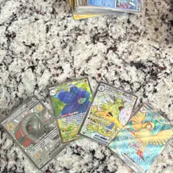 Pokemon TCG Holo EX 4 Card Lot Iron Treads Glimmora Pidgeot. Full Art - Image 1