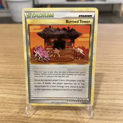 BURNED TOWER 71/90 HGSS UNDAUNTED SET - Non Holo Pokemon Card - MP (Read Desc.) - Image 1