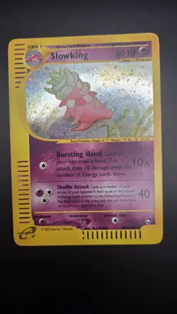 Slowking H22/H32 — Magnificent Swirl — EXC — Aquapolis Vintage Rare Pokemon Card - Image 2