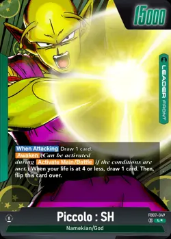 FB07-049 Piccolo : SH Custom Leader Card - Dragon Ball Fusion World TCG - Orica - Image 3