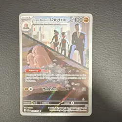 Pokemon Team Rocket's Dugtrio 239/217 Holo 100 HP Fighting Stage 1 Card - Image 1