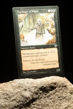 Rare Mirage Harbinger of Night Magic: The Gathering Card (Lightly Played) - Image 2