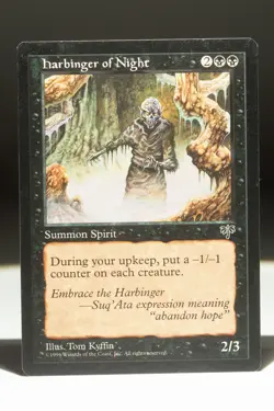 Rare Mirage Harbinger of Night Magic: The Gathering Card (Lightly Played) - Image 3
