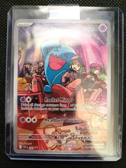 Team Rocket's Wobbuffet 203 Sv: Scarlet & Violet Promo Cards Holo NM - Image 3