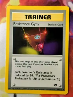 Resistance Gym 109/132 Unlimited Gym Challenge WOTC Vintage Pokemon Card - Image 1