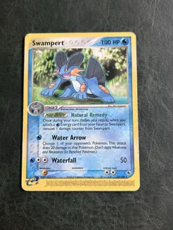 Swampert 23/109 EX Ruby & Sapphire 100 HP Rare Stage 2 Regular Pokemon TCG Card - Image 1