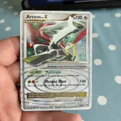 Pokemon TCG Arceus LV.X Ultra Rare Holo Card Platinum, 95/99 - Image 1