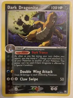 GMA 5 Dark Dragonite Team Rocket Returns Holographic Pokemon Card FBG C+ - Image 1